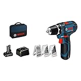 Bosch Professional 12V System Akku Bohrschrauber GSR 12V-15 (39 tlg....