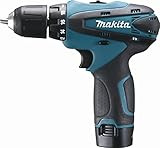 Makita Akku-Bohrschrauber DF330DWJ 10,8V im Makpac mit 2 Akkus + Ladegerät,...