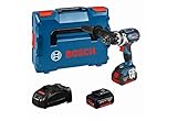 Bosch Professional 18V System Akku Schlagbohrschrauber GSB 18V-85 C (max. Drehmoment (hart/weich) 110 Nm/47Nm, inkl. 2x5.0Ah Akku + Ladegerät, in L-BOXX)