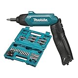 Makita DF001DW Akku-Knickschrauber mit integriertem Akku inklusiv Zubehör-Set im Transportkoffer, 30 W, 3.6 V, Blau, (L x B x H) 287 x 47 x 51 mm