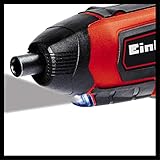 Einhell Akkuschrauber TE-SD 3,6/1 Li (Li-Ion, 3.6 V, 4.5 Nm Drehmoment, Micro-USB-Lader, Magnetbithalterung, LED-Beleuchtung, Softgrip, inkl. 10-teiliges Bit-Set + hochwertige Metallbox)